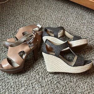 Michael Kors wedges and heels 6/7